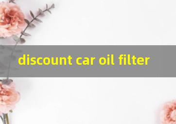 discount car oil filter